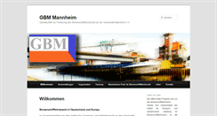 Desktop Screenshot of gbm-mannheim.com